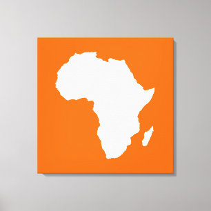 Tangerine Audacious Afrika Canvastryck