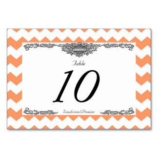 Tangerine Chevron Bordskort