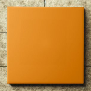Tangerine #f28500 - Vibrant, Energetic, Glatt Ora Kakelplatta