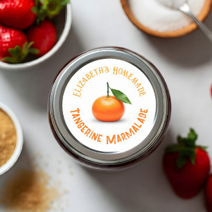 Tangerine Marmalade Runt Klistermärke