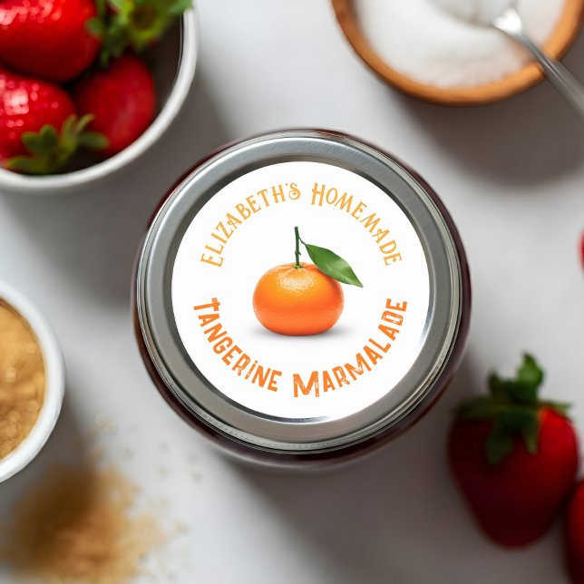 Tangerine Marmalade Runt Klistermärke (Skapare uppladdad)