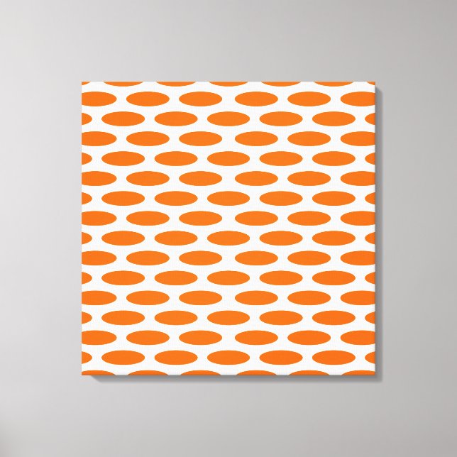 Tangerine Modern Oval vid Emporiomoffa Canvastryck (Framsida)