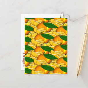 Tangerine Mönster sommaren Vykort