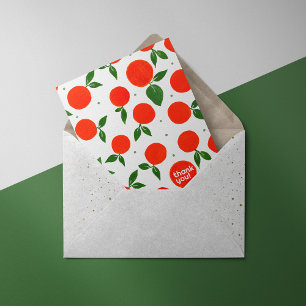 Tangerine mönster - tackkort julkort