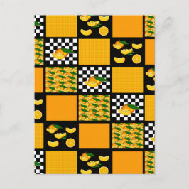 Tangerine och Play Patchwork Vykort