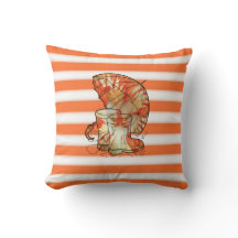 Tangerine och White Rand Parbrella & Rain Boot