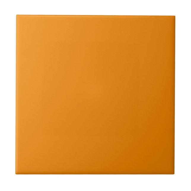 Tangerine Orange Färg Tile Kakelplatta (Framsidan)