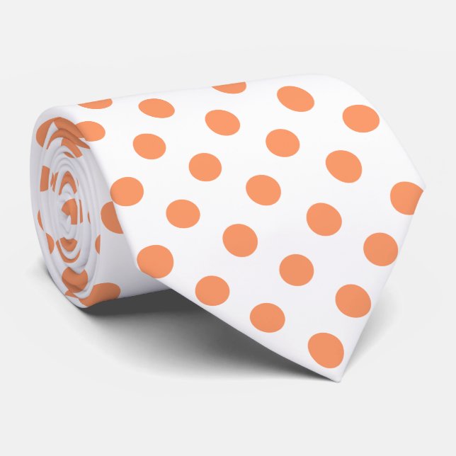 Tangerine Orange Polka dots Circles Slips (Rullad)