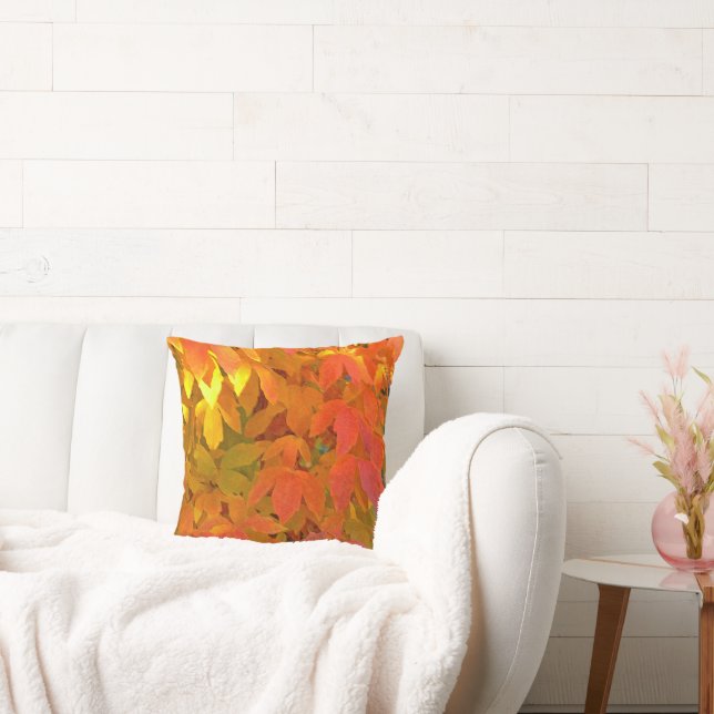 "TANGERINE ORANGE, SUNNY GULT&LIME GRREEN LÖVS" KUDDE (Soffa)