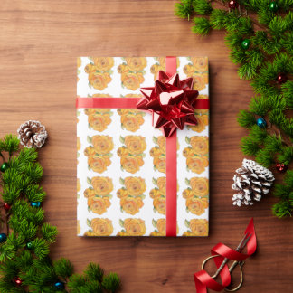 Tangerine Rosor Presentpapper Rulle