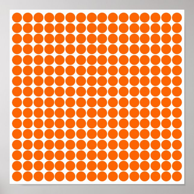 Tangerine Safari Dot Poster (Framsidan)