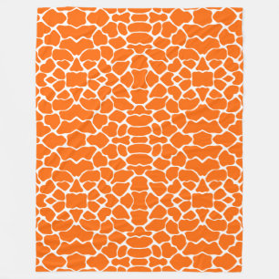 Tangerine Safari Giraffe Fleecefilt