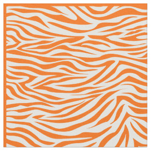 Tangerine Safari Zebra Tyg