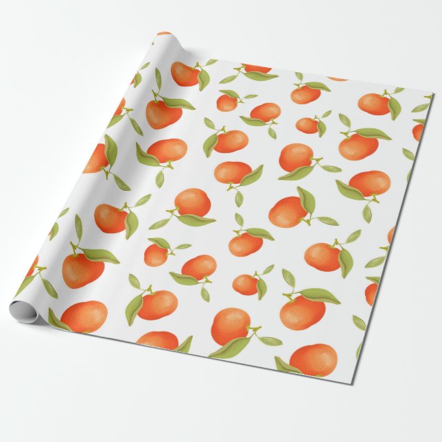 Tangerines Presentpapper (Utrullad)