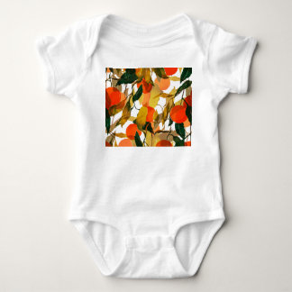 Tangerines träd: saftig, sömlös mönster. t shirt