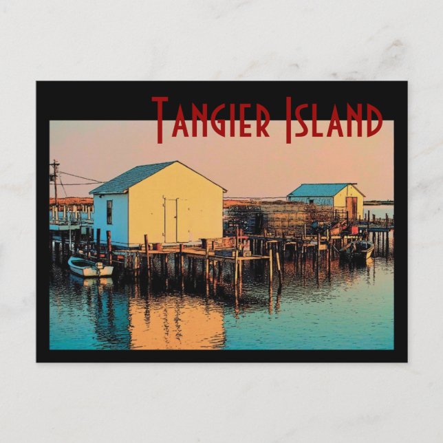 Tangier Island Postcard Vykort (Framsida)