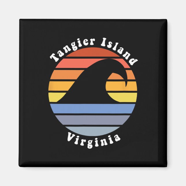 Tangier Island Virginia Va Beach Semesterpresent Magnet (Framsidan)