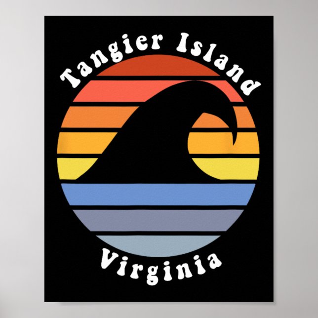 Tangier Island Virginia Va Beach Semesterpresent Poster (Framsidan)