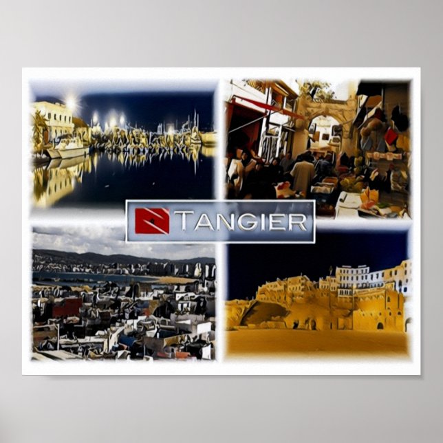 Tangier - Marocco - Mosaic - Poster (Framsidan)