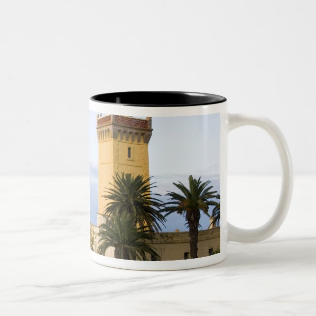 Tangier Marocko fyr på Cap Spartel Två-Tonad Mugg (Höger)