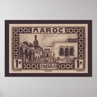 Tangier, Marocko - Poster