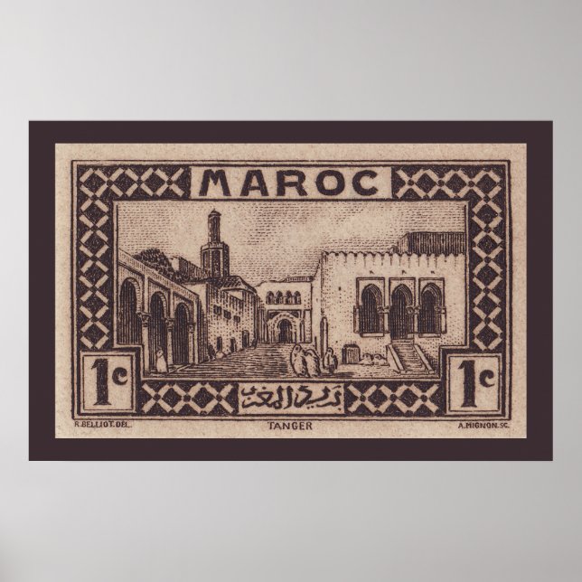 Tangier, Marocko - Poster (Framsidan)