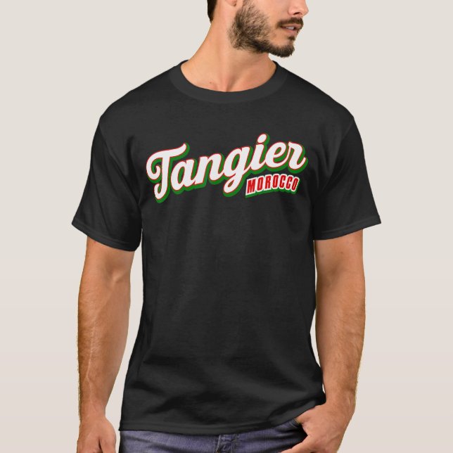 Tangier Marocko T Shirt (Framsida)