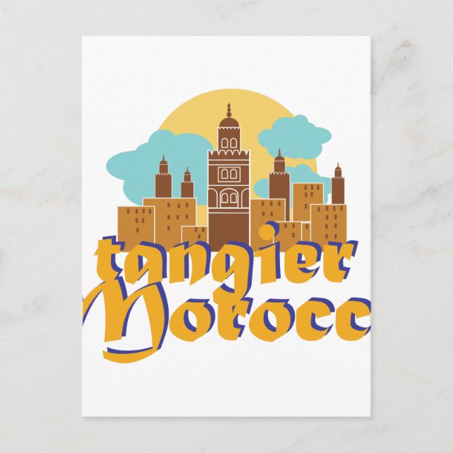 Tangier Marocko Vykort (Framsida)