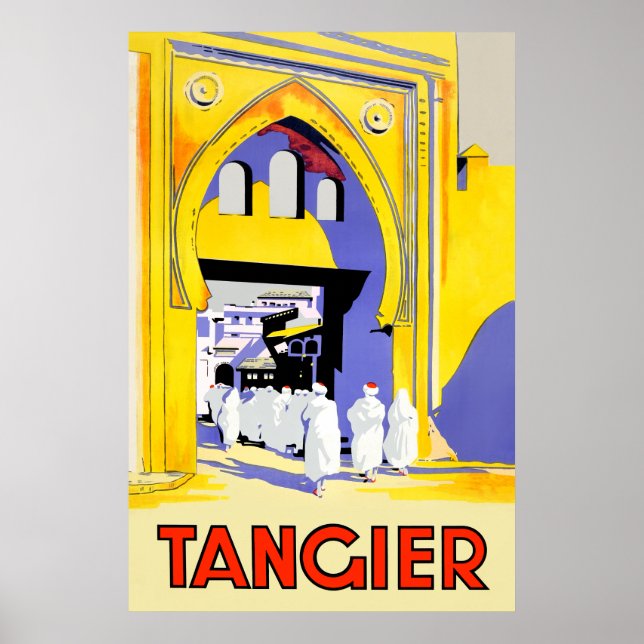 Tangier, Marockos reseaffisch Poster (Framsidan)