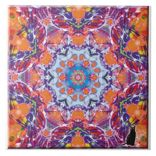 Tangiers Kaleidoscope Tile Kakelplatta (Framsidan)