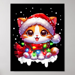 Tanglade tomten i julklapp Ljus Hol Poster