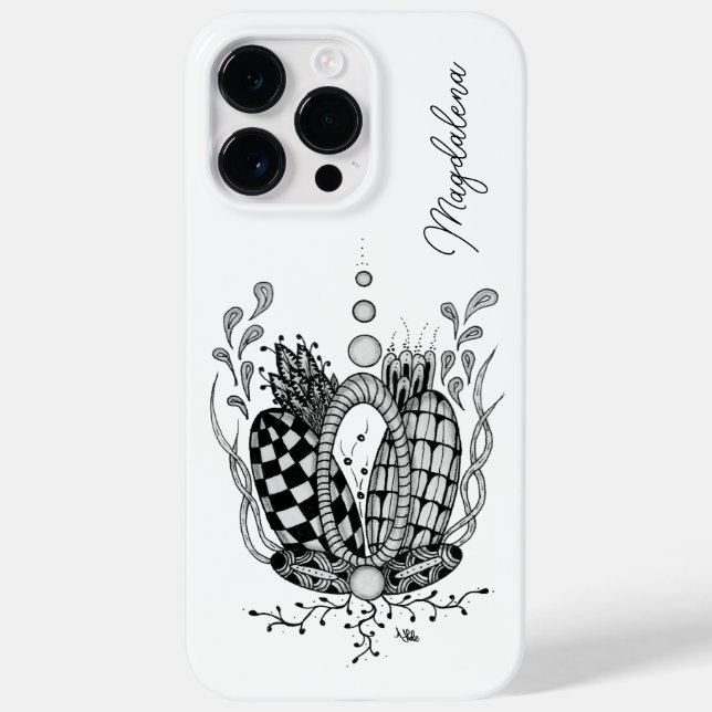 Tangle Art: Florales Design, Ovale -  (Baksida)