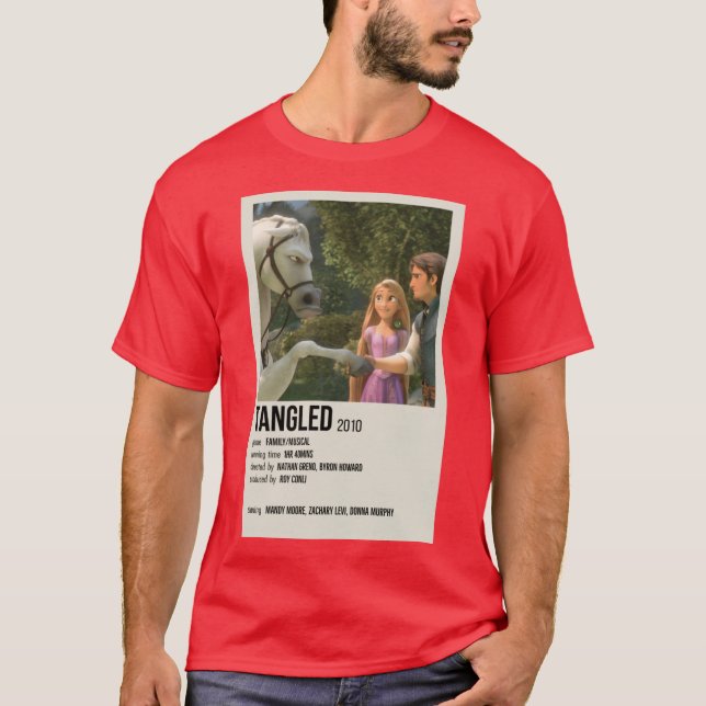 Tangled 2010 Affischpojke T Shirt (Framsida)
