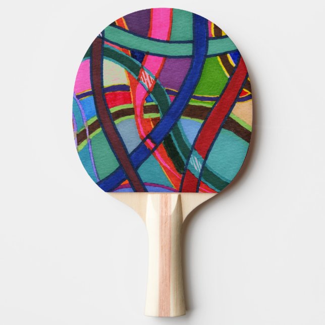 "Tangled" Abstrakt Ping Pong Paddle Pingisracket (Framsidan)