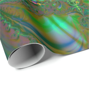 Tangled Destiny Psychedelic Fractal Presentpapper