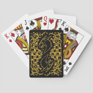 Tangled Dragon-uppspelningskort (Guld Edition) Casinokort