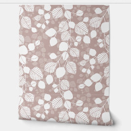 Tangled Foliage Canopy XL white leaves muted pink