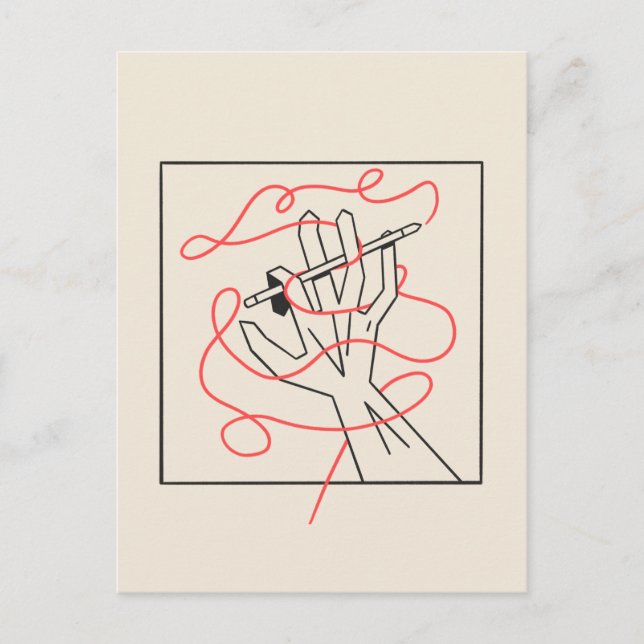 Tangled Illustrator Vykort (Framsida)