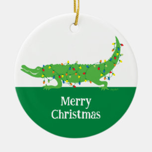 Tangled Ljus Gator Ornament