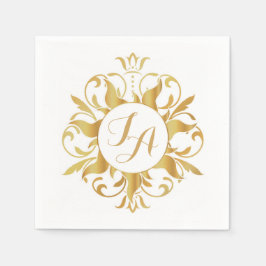 Tangled Sol Monogram Napkins Pappersservett