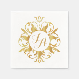 Tangled Sol Monogram Napkins Pappersservett