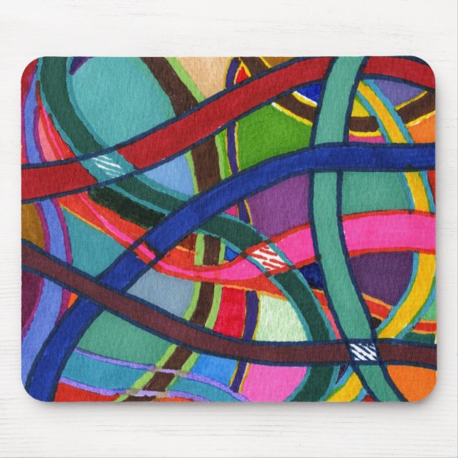 ’Tangled Weave’ Abstract Design Mousepad Musmatta (Framsidan)