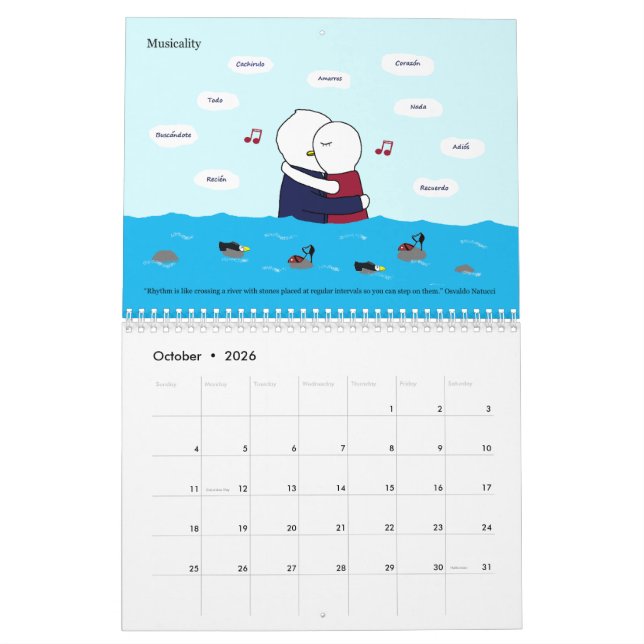 Tango är en känsla (Tango es un sentimiento) Kalender (Oct 2026)