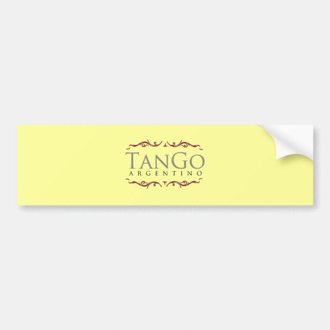 Tango argentino bildekal (Framsidan)