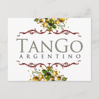 Tango argentino Christmas Helg Vykort