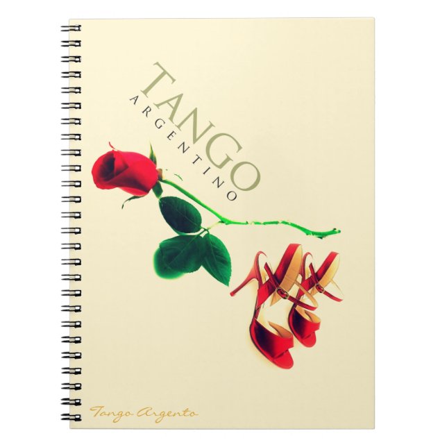 Tango argentino Vintage Anteckningsbok (Framsidan)