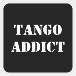 Tango Beroende Tanguero Argentinsk Tango  Fyrkantigt Klistermärke