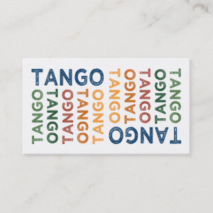 Tango Cute Colorful Visitkort