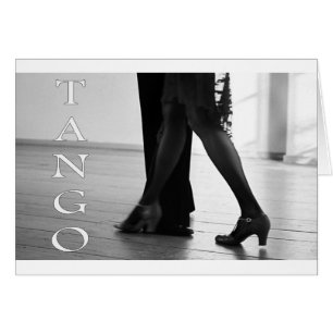 Tango Dance coola design! Hälsningskort