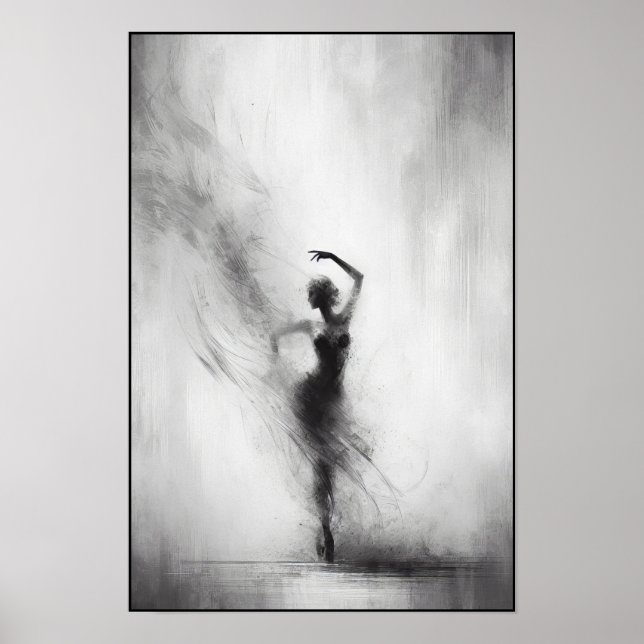 Tango Dancer i Expressive Rörelse Poster (Framsidan)
